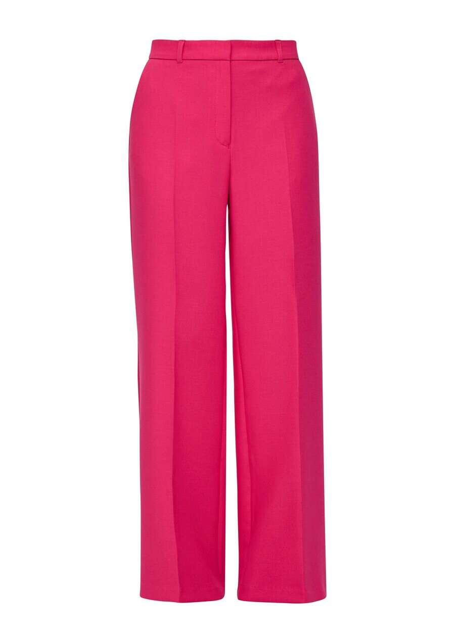 

Брюки s.Oliver BLACK LABEL Wide leg Pleated Pants, пурпурный