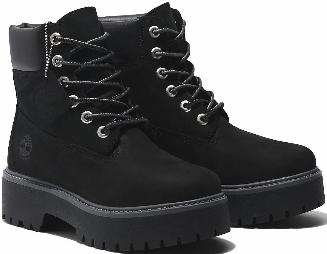 

Ботинки Timberland на шнуровке "TBL Premium Elevated6inWP", водонепроницаемые, черный