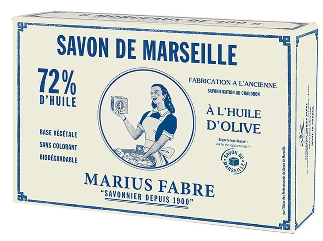 Марсельское мыло Marius Fabre 72% оливкового масла, 6 x 400 г Marius Fabre — фото 2