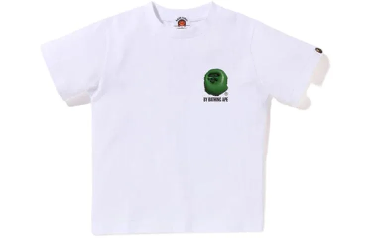 Футболка для детей с круглым вырезом A BATHING APE, белый зеленый