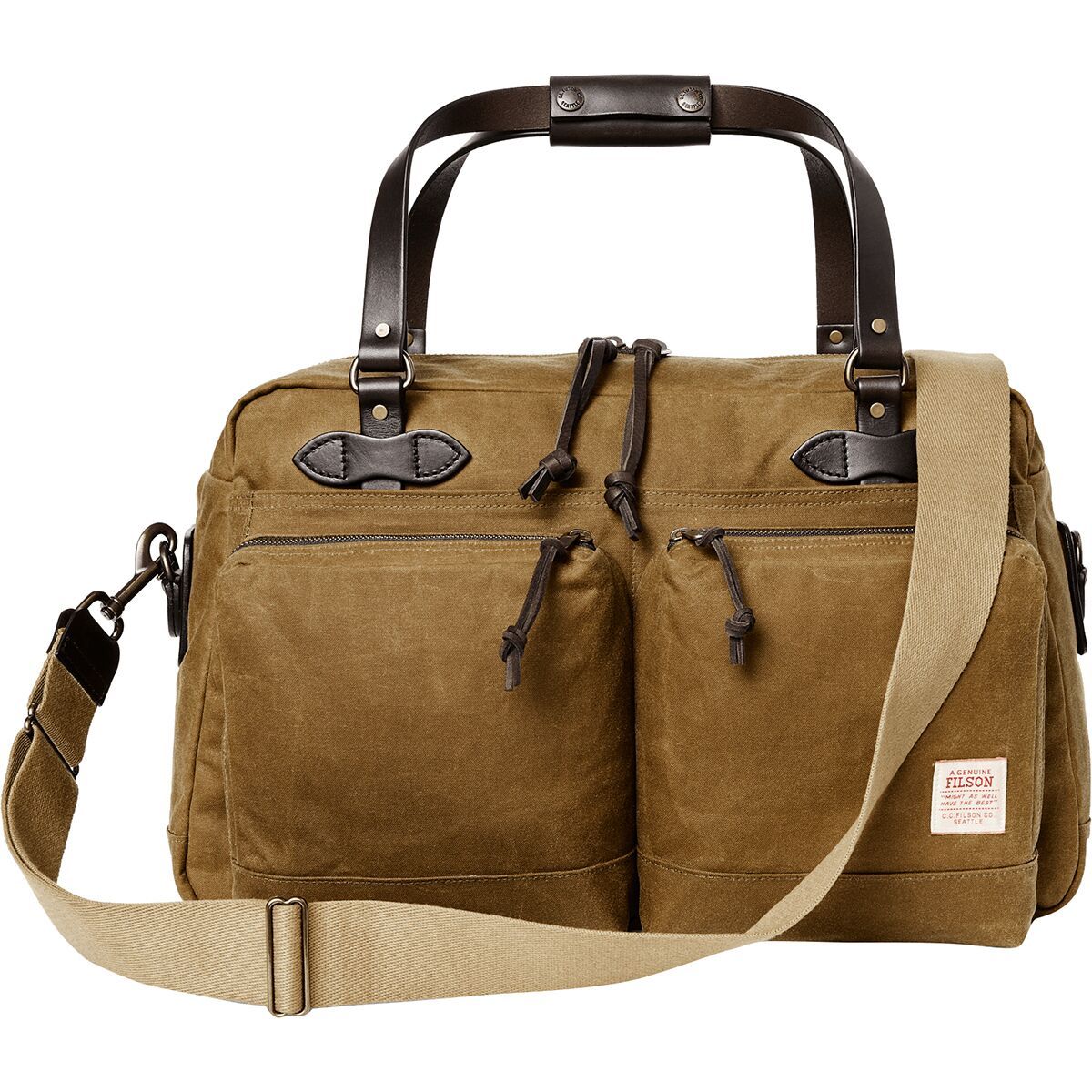 

48-часовая сумка-дафл из жестяной ткани Filson, цвет dark tan