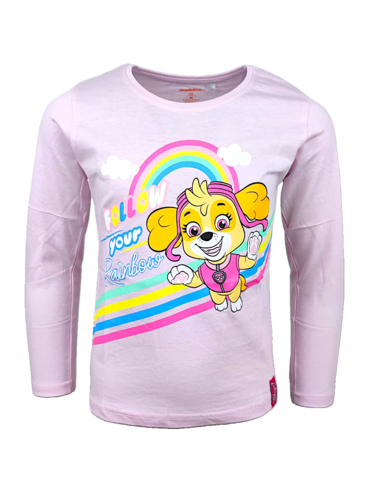 

Рубашка с длинным рукавом Paw Patrol, розовый