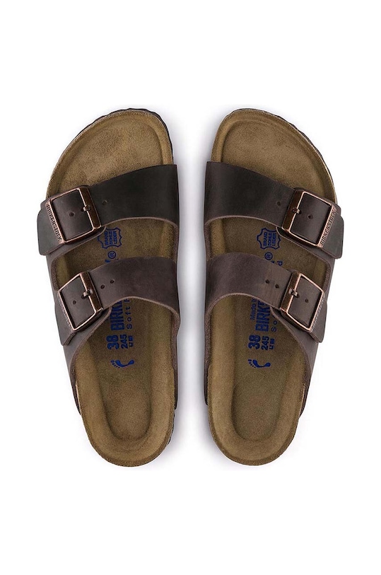 Кожаные сандалии Arizona Birkenstock, коричневый — фото 4