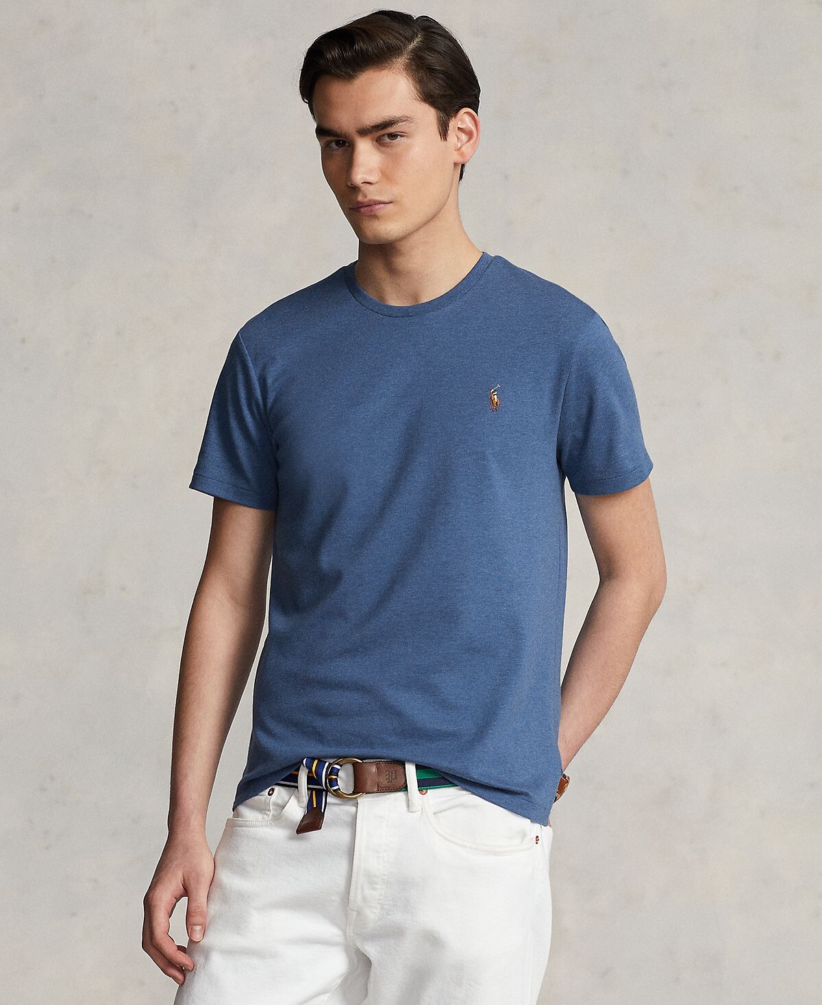 

Мужская приталенная футболка из мягкого хлопка на заказ Polo Ralph Lauren