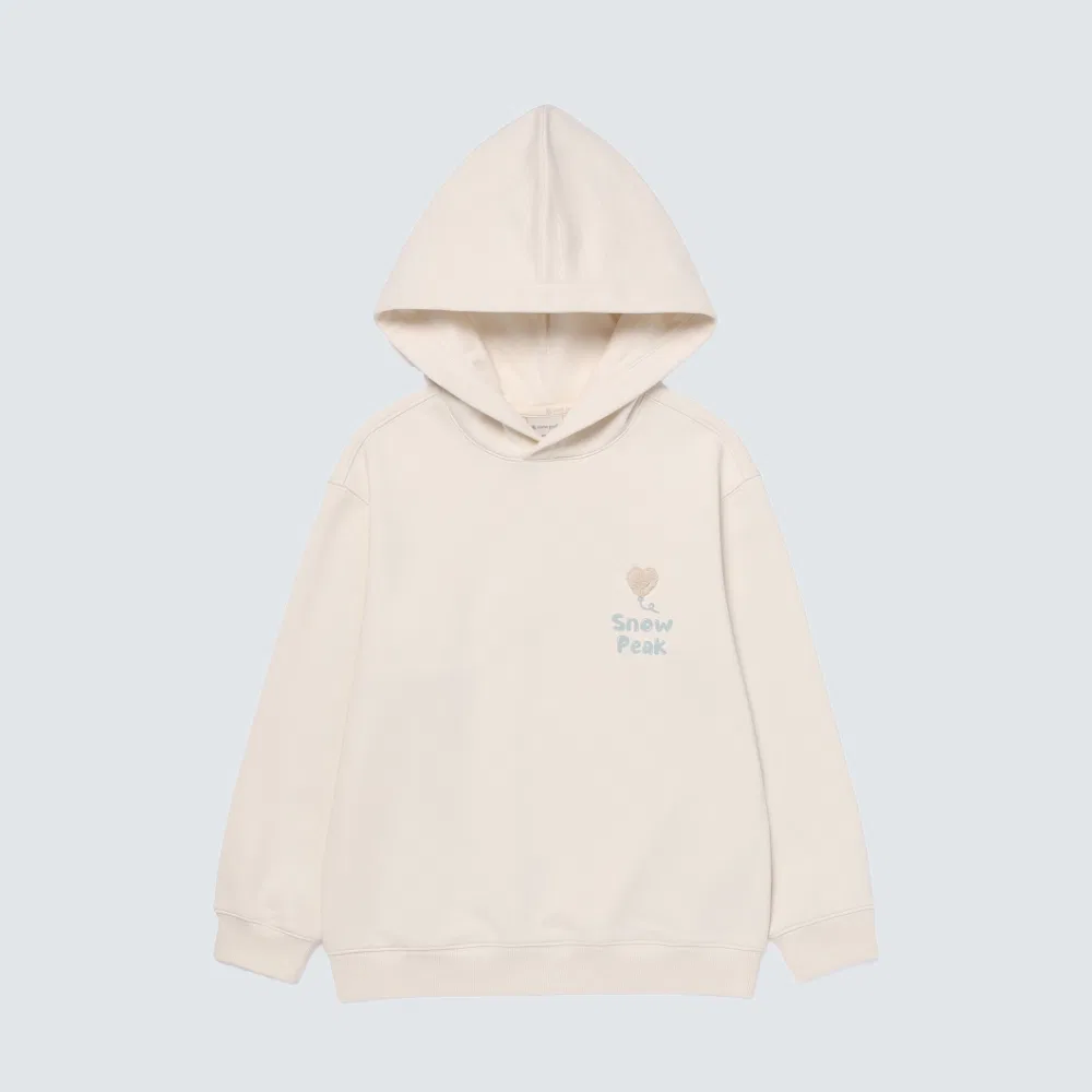 Детская худи с графическим принтом, кремовая, от Snowpeak Apparel Kids — фото 2