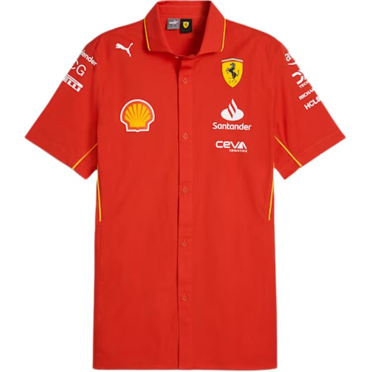 

Мужская рубашка Ferrari, красная Puma, красный