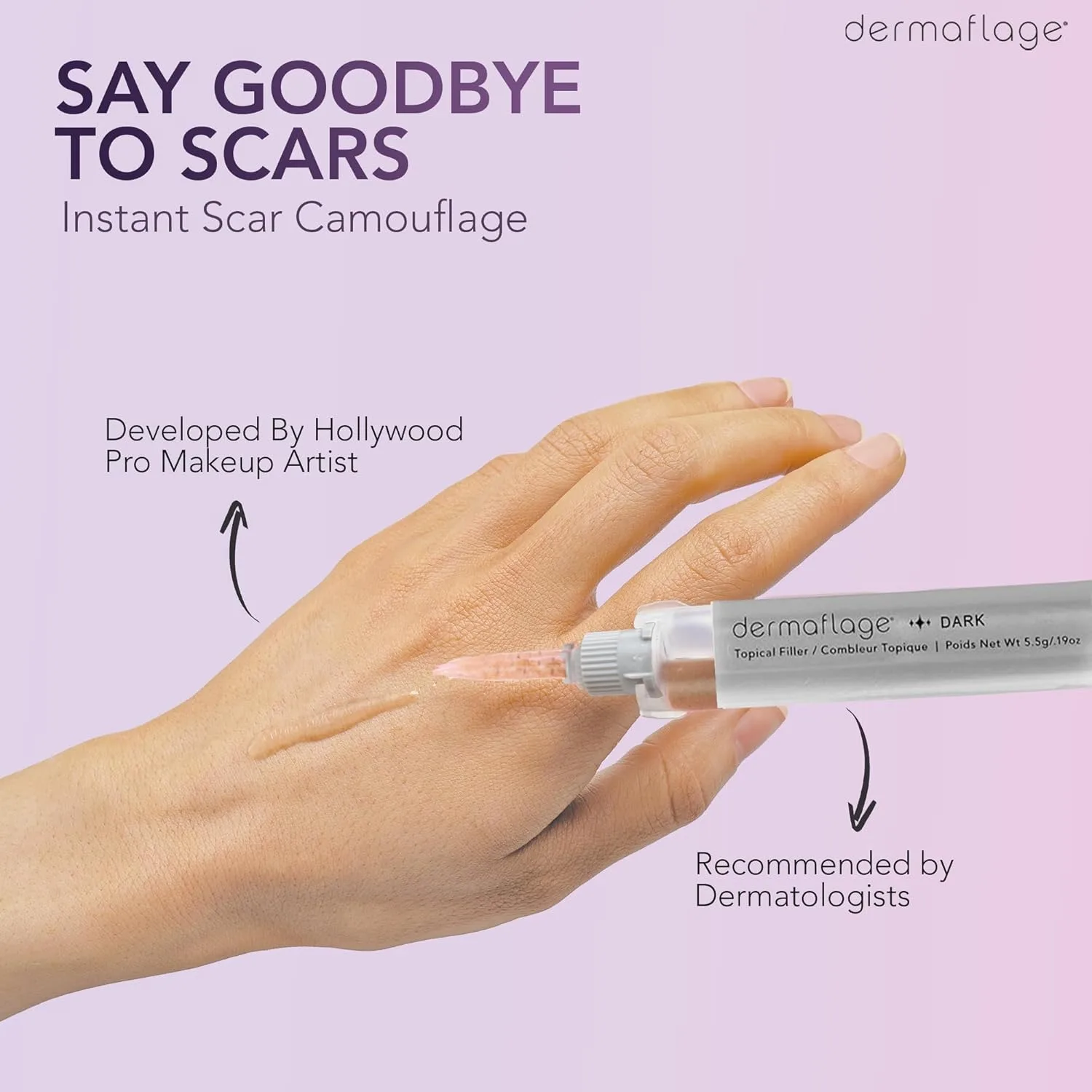 Набор для филлера Dermaflage для заполнения рубцов, 4 аппликатора., Dark — фото 4