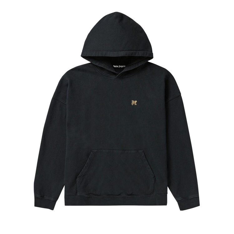 

Худи Palm Angels Back Burning Hoodie, цвет Black/Gold