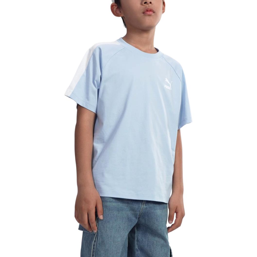 PUMA Футболка sportstyle collection t7 ice blue kids' — фото 4