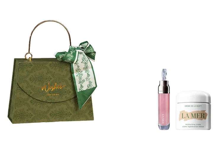 LA MER Набор образцов Mori Style Box из двух предметов для увлажнения и восстановления, La Mer Lip Gloss 7ml + La Mer Lip Mask 9g — фото 4