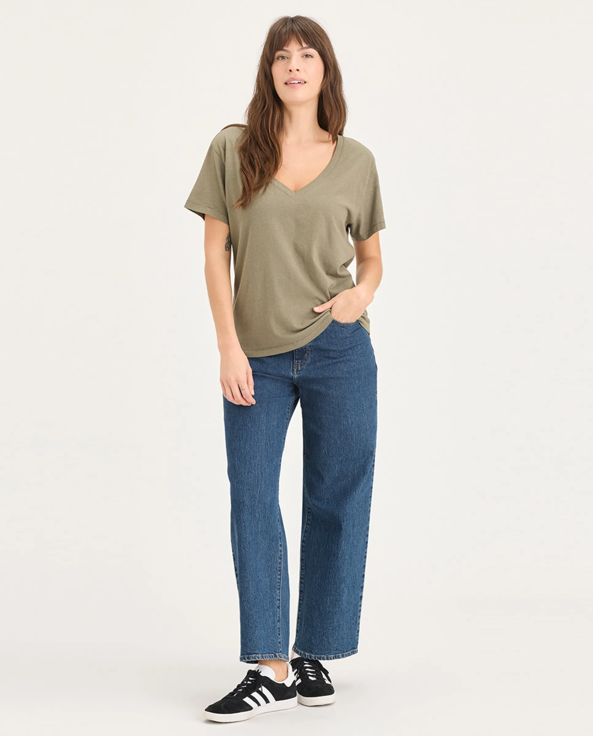 

Прямые женские джинсы Dockers, индиго