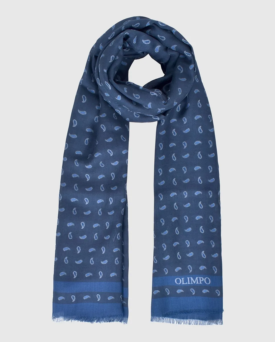 

Мужской шарф из модала Miguel Bellido, синий