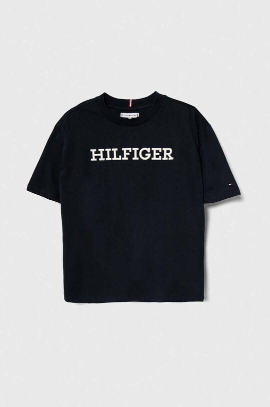 

Хлопковая футболка для детей Tommy Hilfiger, темно-синий