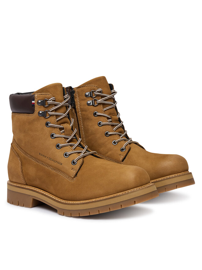 Ботильоны на шнуровке Flex Th Outdoor W Nbk Boot FM0FM05563 Tommy Hilfiger, коричневый — фото 2