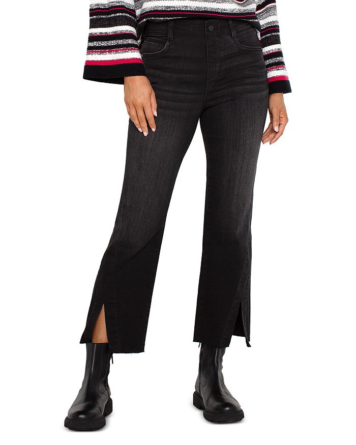 

Джинсы Gia Glider Crop Flare в цвете Lost Creek Liverpool Los Angeles, черный