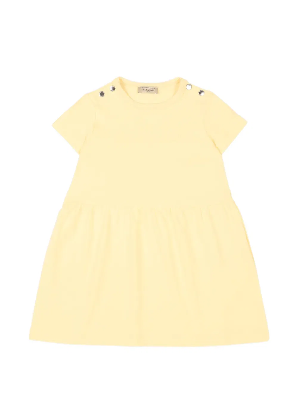 Платье с короткими рукавами Trussardi Junior, желтый