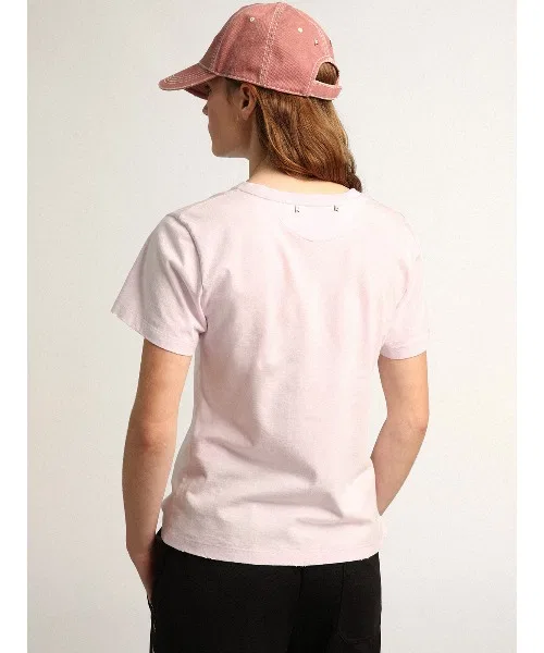 Женская футболка GOLDEN GOOSE Journey University printed T-shirts — фото 4