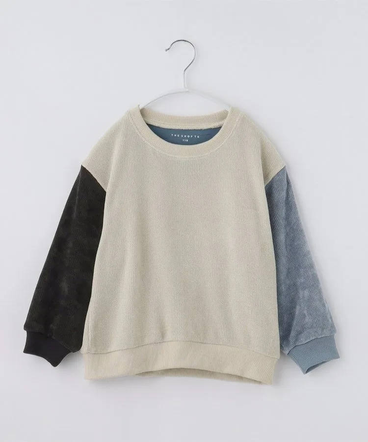 Бархатный мохеровый пуловер THE SHOP TK, Ivory(504)