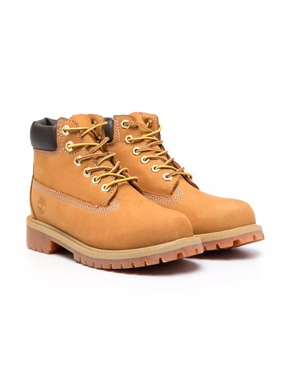 Премиальные ботильоны на шнуровке Timberland Kids, коричневый