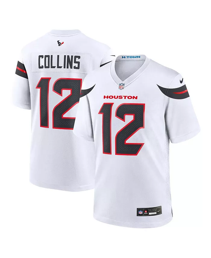 

Мужская игровая футболка Nico Collins белая Houston Texans Nike
