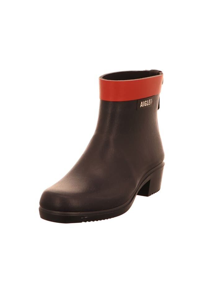 Женские резиновые сапоги Aigle на каблуке, красный