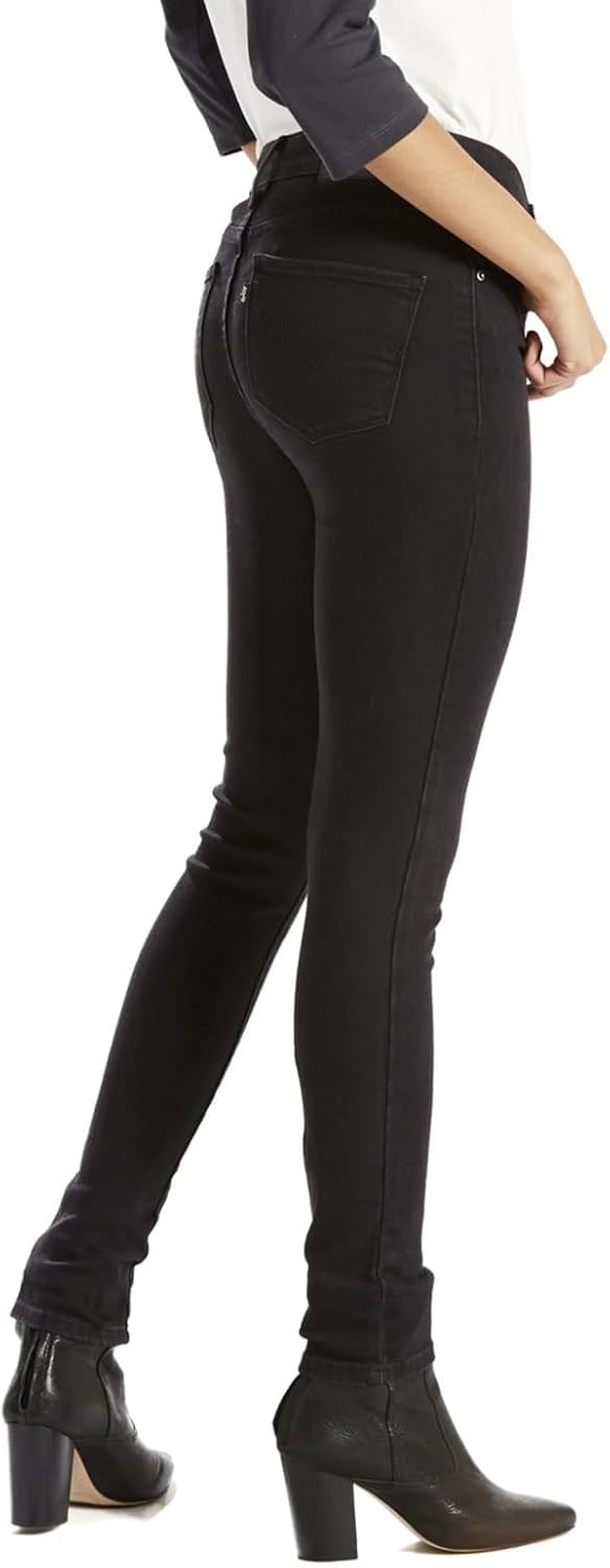 Женские джинсы скинни Levi's 721 с высокой талией, Soft Black — фото 4
