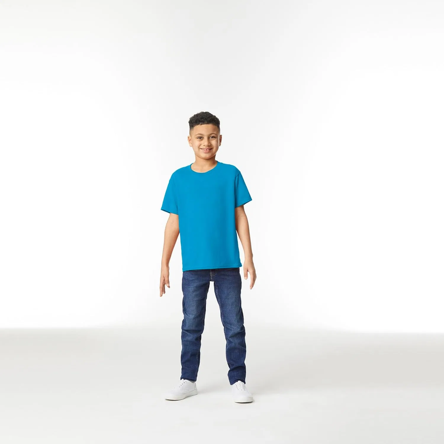 Детская футболка Gildan Youth Heavy Cotton, 2 шт., Sapphire — фото 3