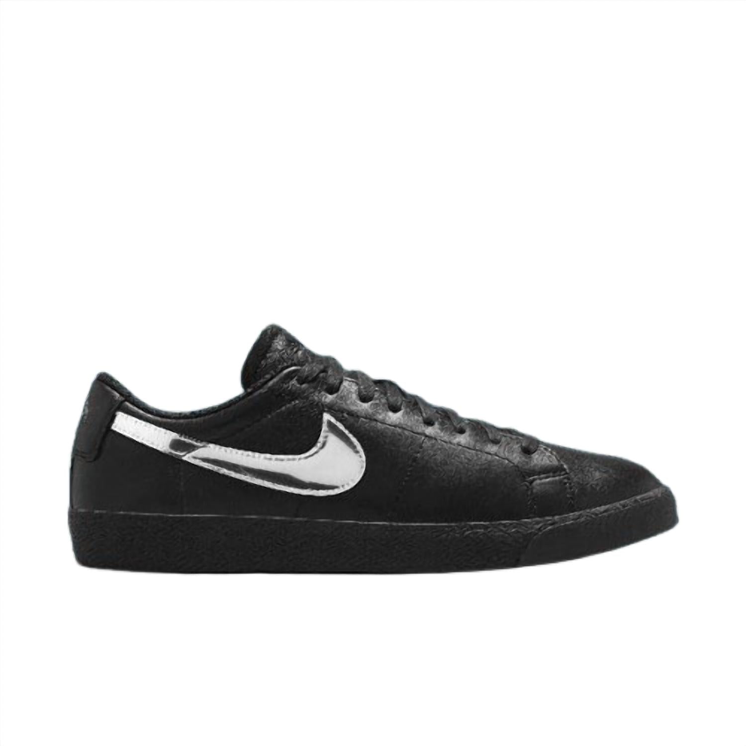 

Мужские кроссовки Nike Zoom Blazer Low X Dancer для скейтбординга в черном и металлическом серебристо-черном цвете