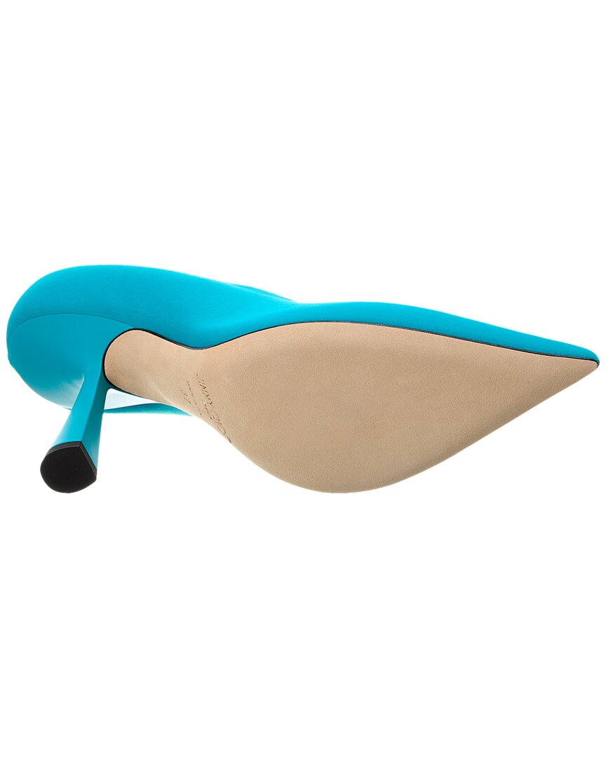 Туфли-лодочки Jimmy Choo Maryanne 100 из лайкры, синий — фото 4