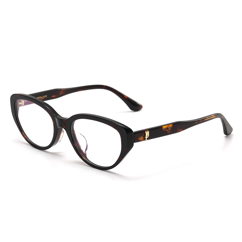 

Police Овальная оправа для очков унисекс черная, VPLR29K-0762/Tortoiseshell (Red)