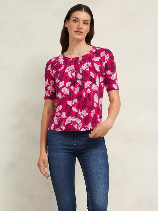 

Топ Hobbs Hobbs Jacqueline Floral, цвет pink/multi