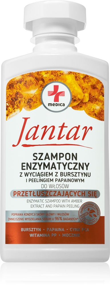 

Очищающий шампунь Jantar medica для очень жирных волос Ideepharm, 330 мл
