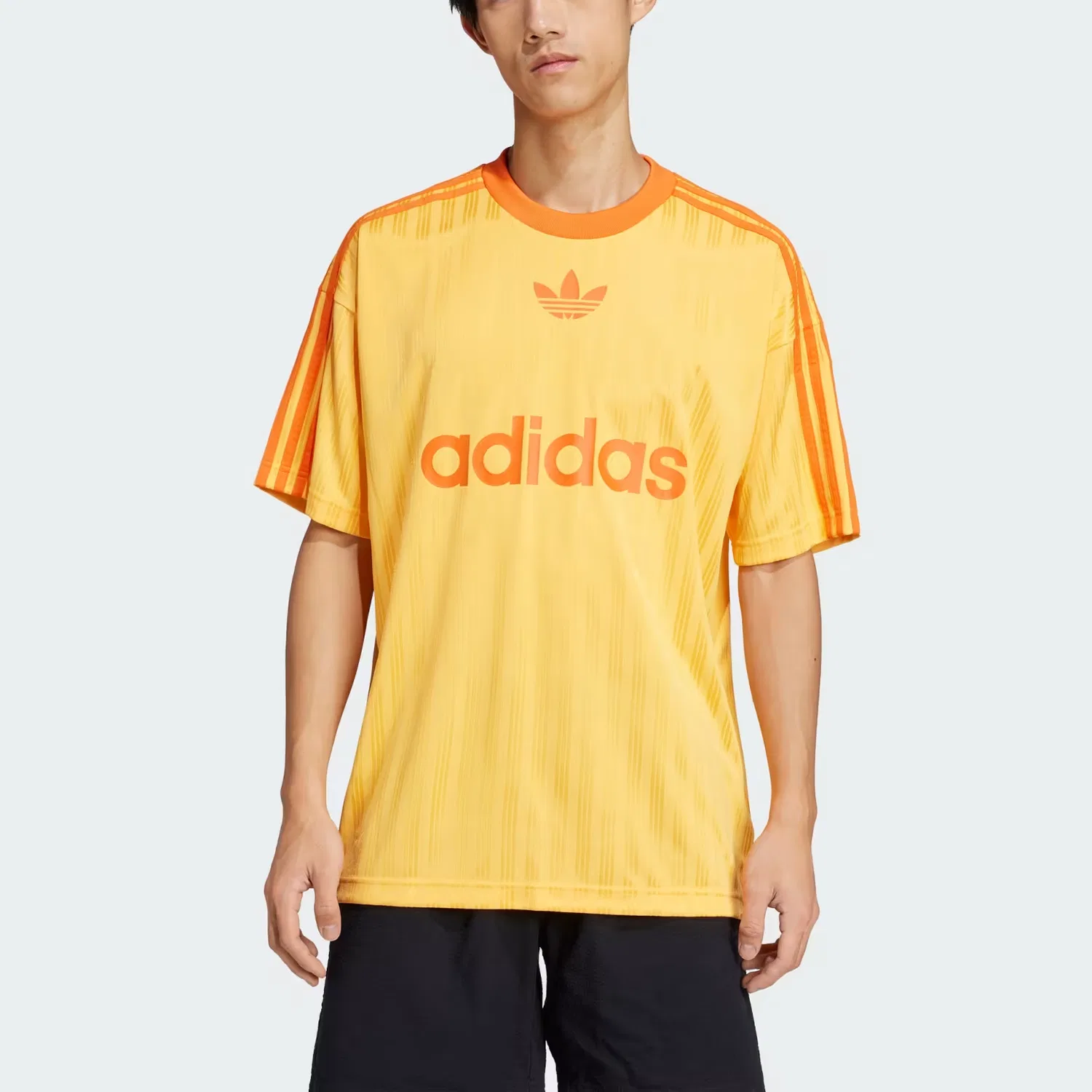 Футболка Adicolor Poly мужская Adidas Originals золотая — фото 4