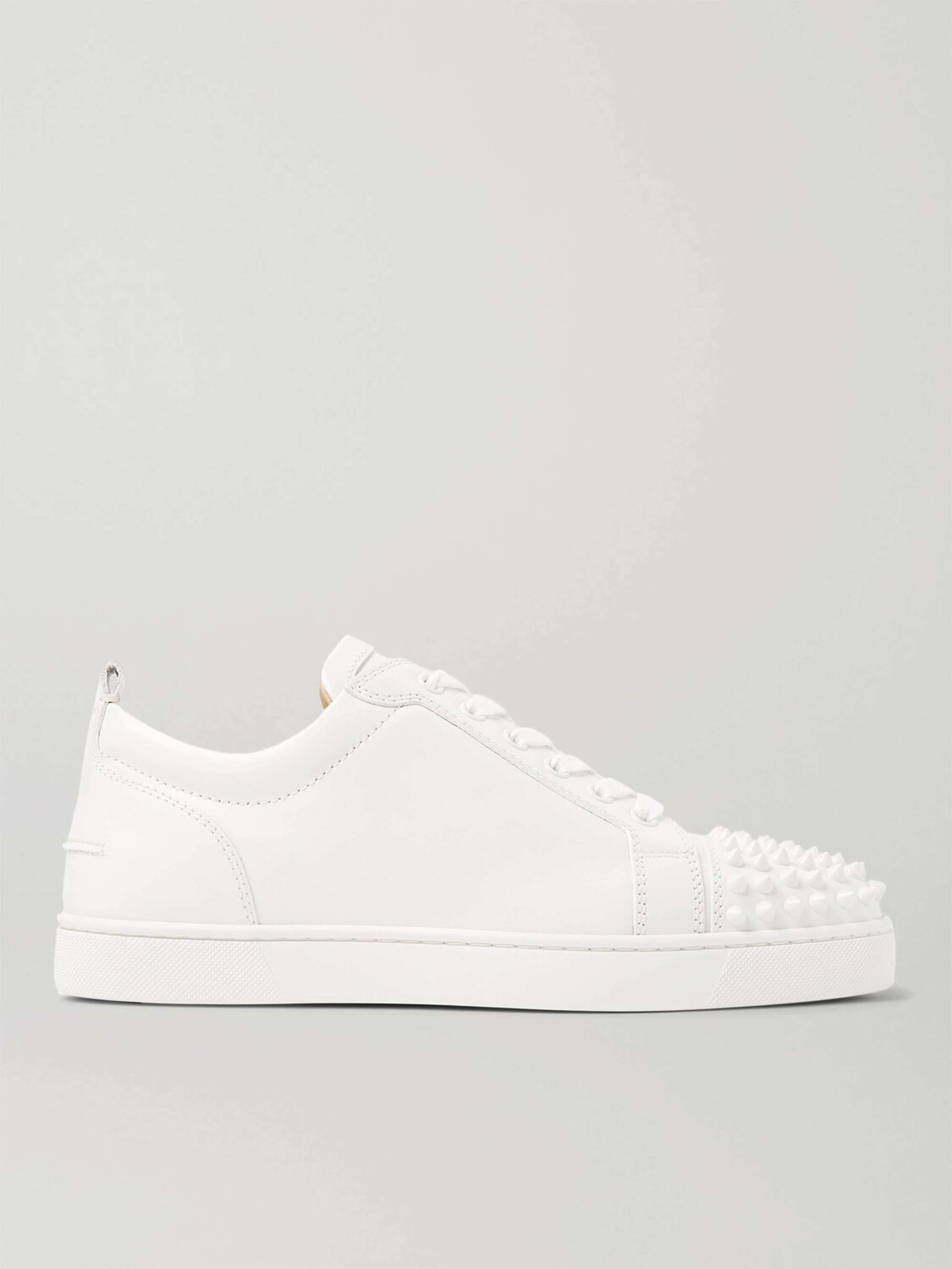 

Кожаные кроссовки Louis Junior Spikes Cap-Toe CHRISTIAN LOUBOUTIN, белый