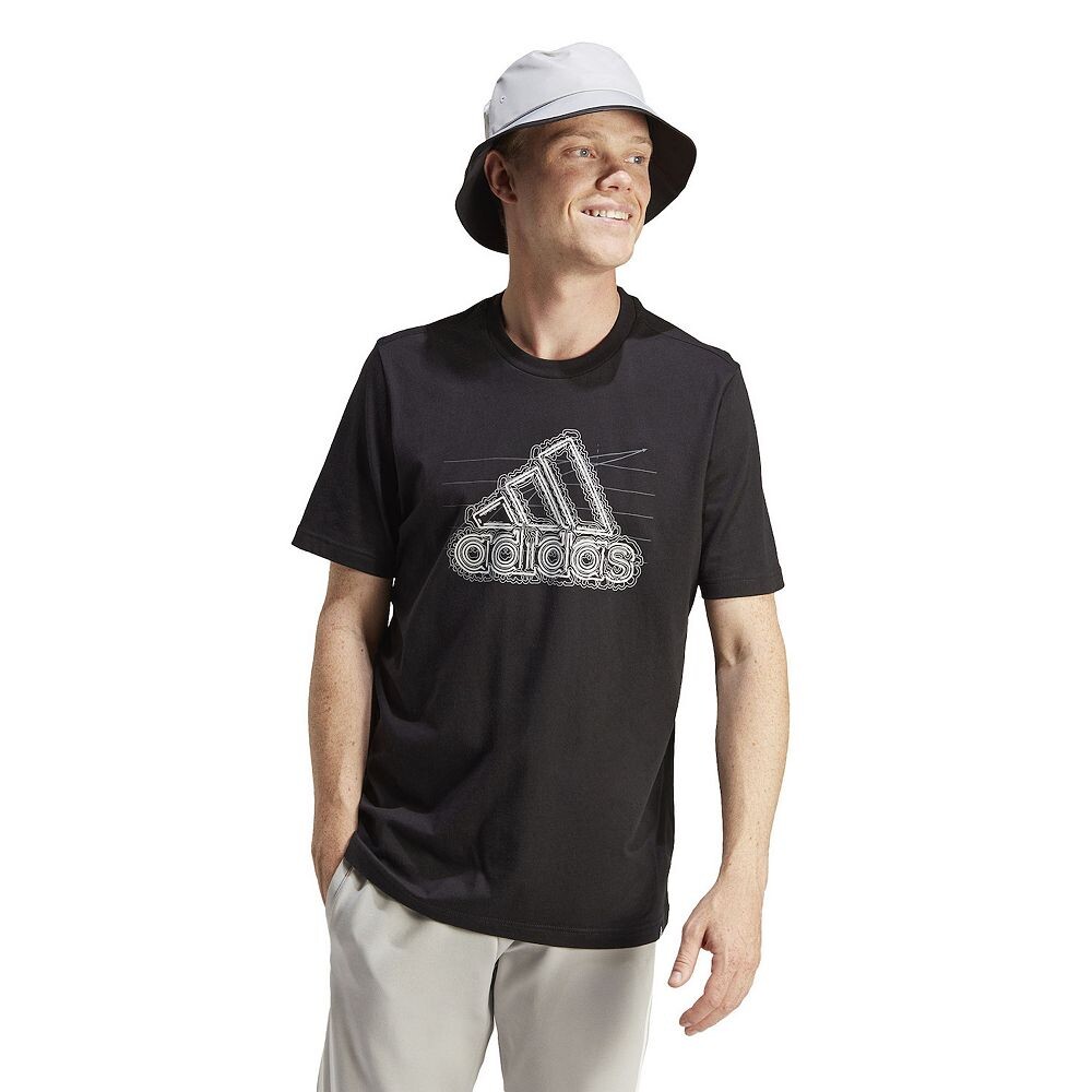 

Мужская футболка с рисунком adidas Growth Badge Sportswear Adidas, черный