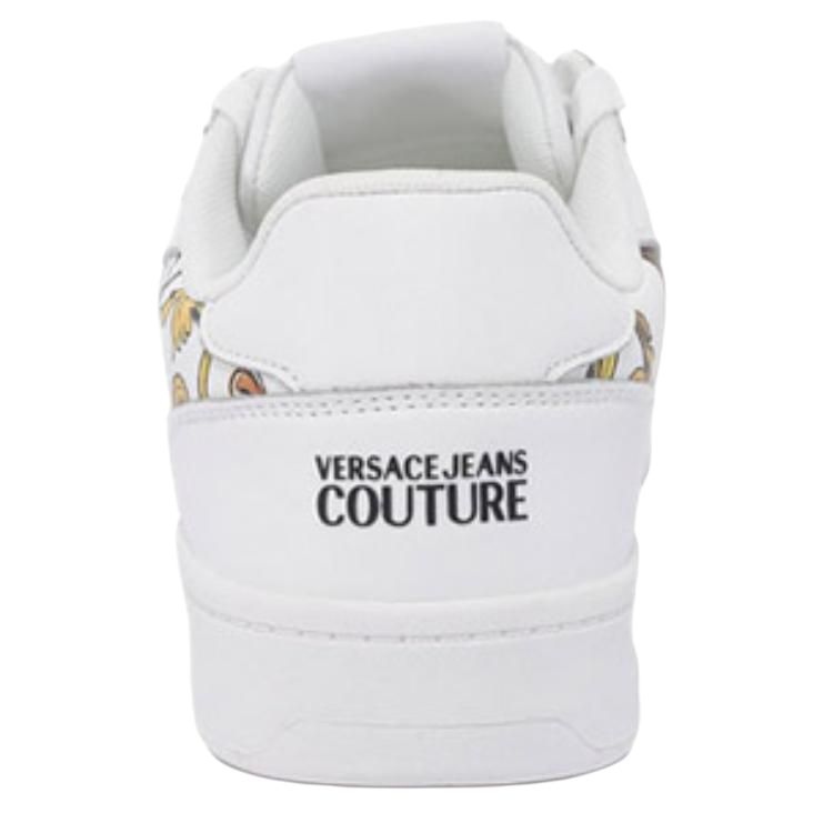 VERSACE JEANS COUTURE Бруклин лоу топ скейтборд кроссовки мужские белые, цвет White — фото 4