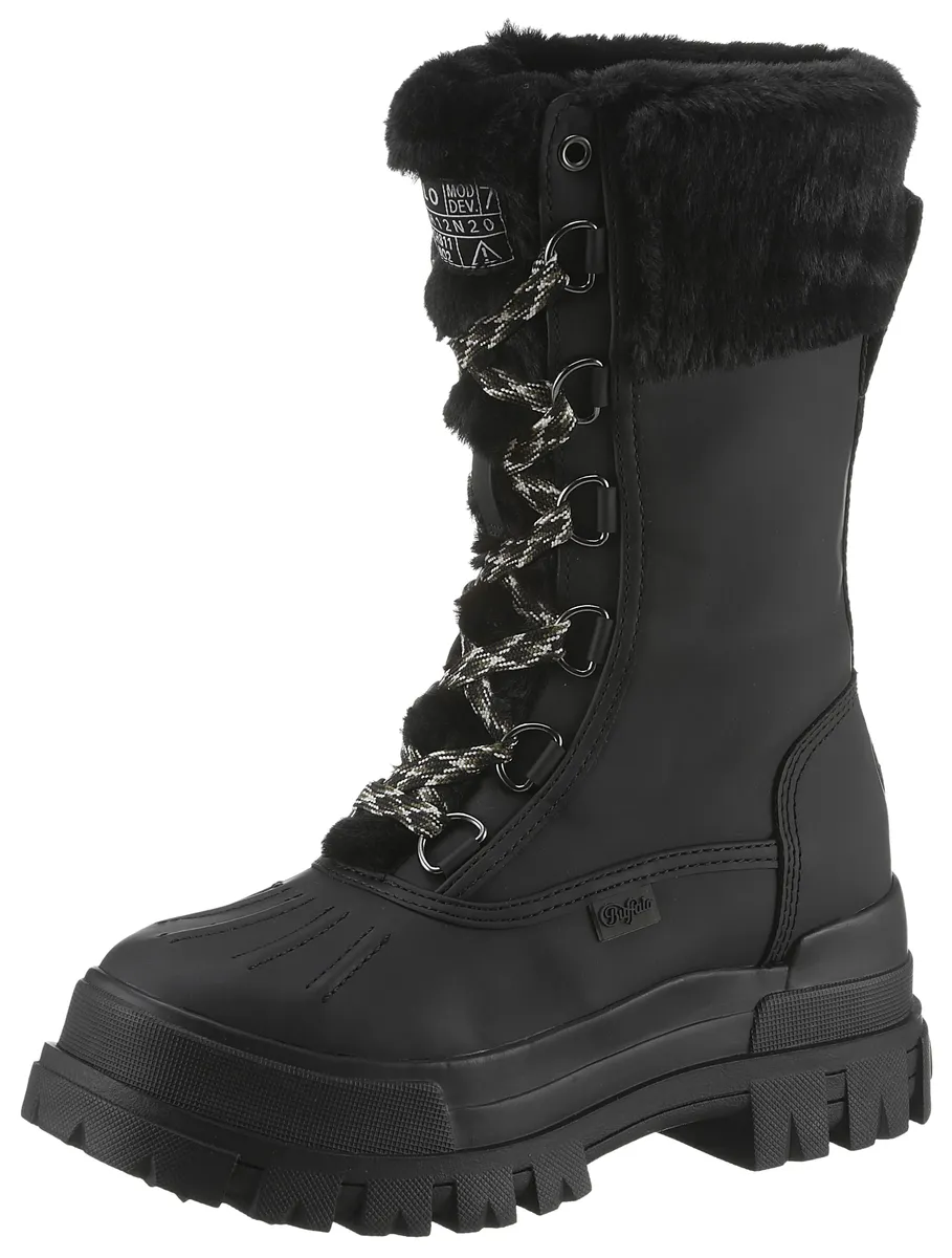 

Сапоги зимние буйволовые "ASPHA DUCK BOOT WARM", с воротником из искусственного меха Buffalo, черный