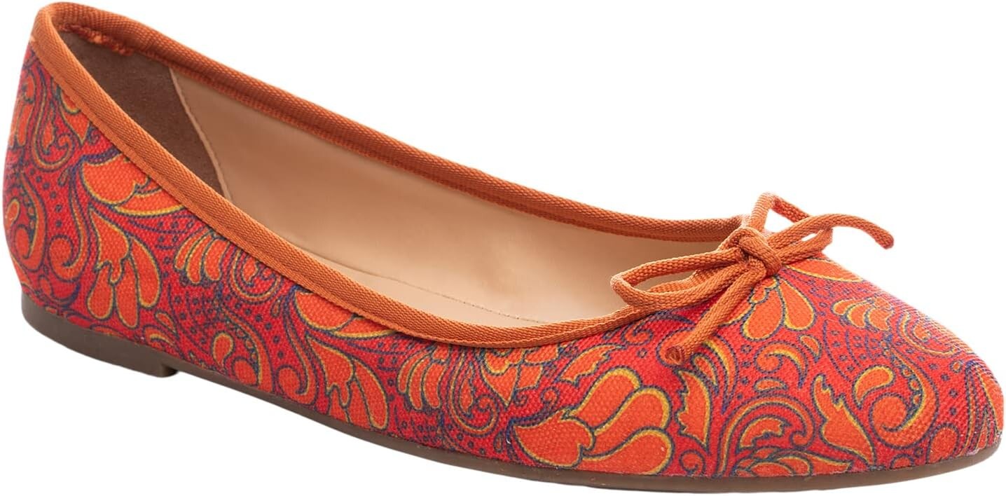 

Туфли на плоской подошве Ali MacGraw Cheery, цвет Orange Paisley