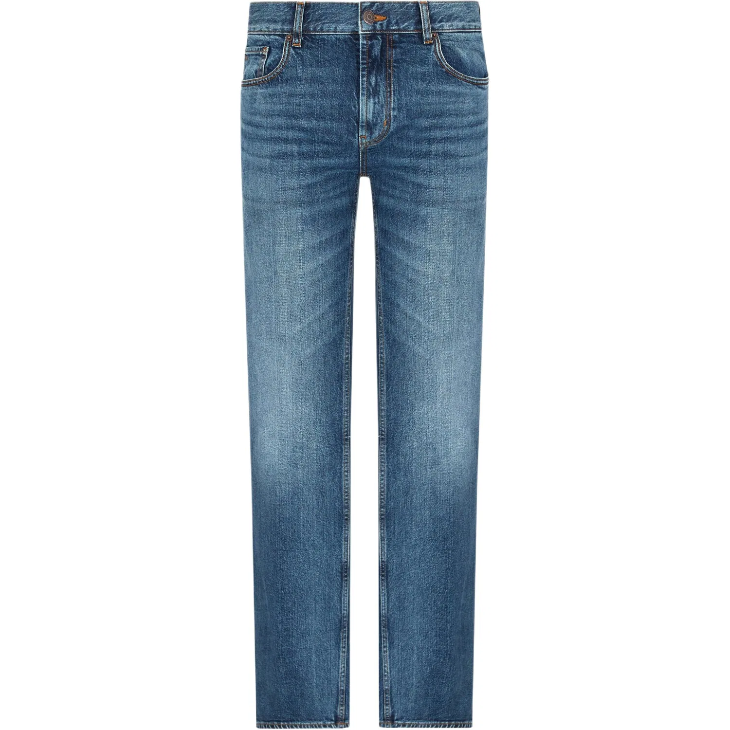 Джинсы J76 Straight fit Washed denim EMPORIO ARMANI, Blue