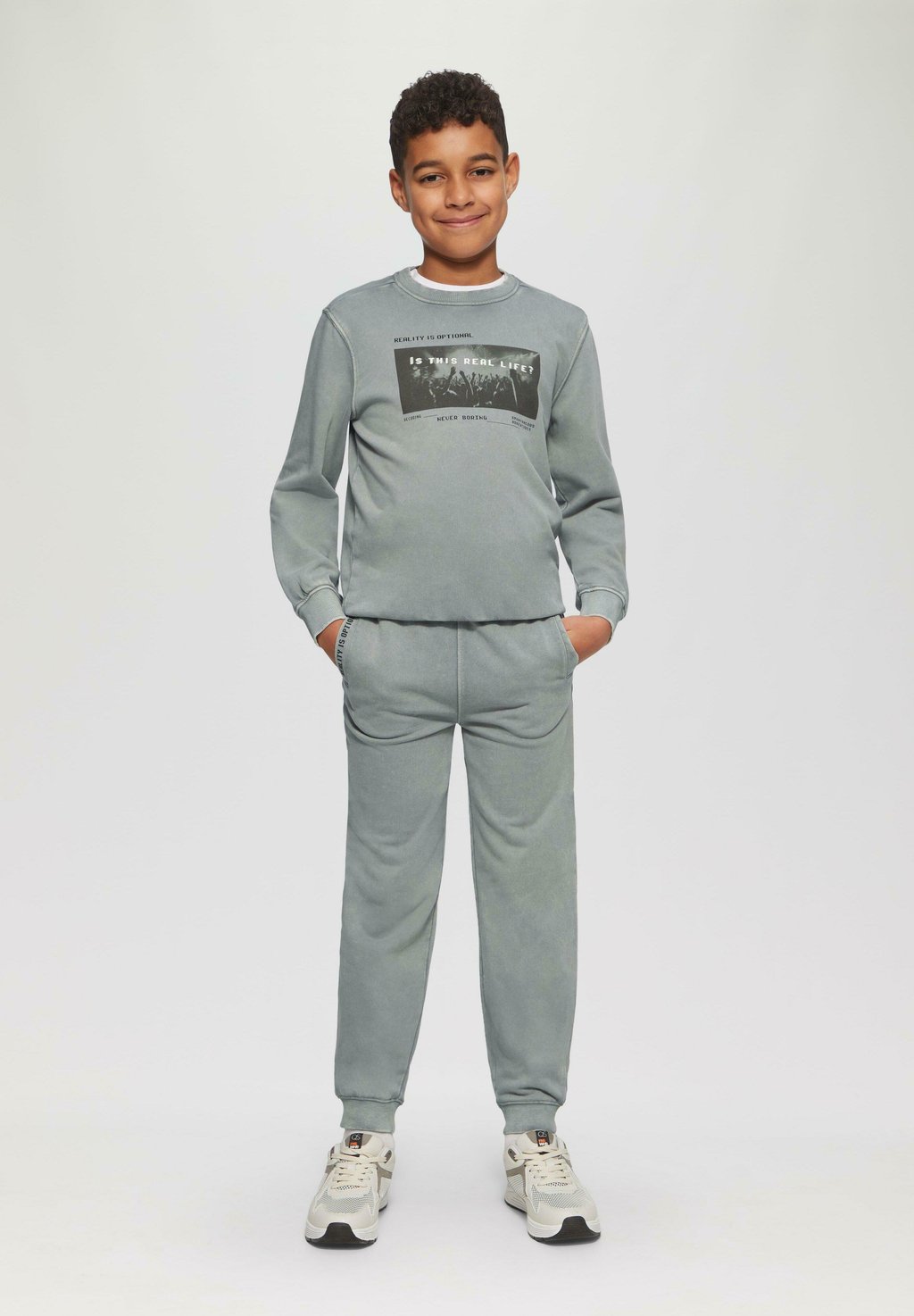 

Толстовка IM USED LOOK MIT FOTOPRINT s.Oliver, светло-серый