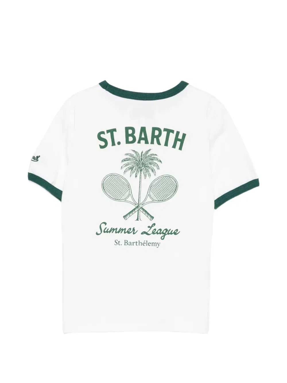 Укороченная футболка с коротким рукавом Dean MC2 Saint Barth Kids, белый — фото 2