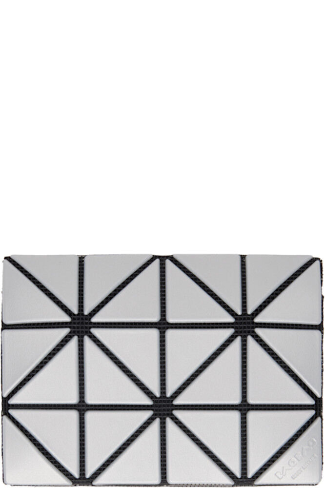 

Визитница двухстворчатая серо-серебристого цвета BAO BAO ISSEY MIYAKE