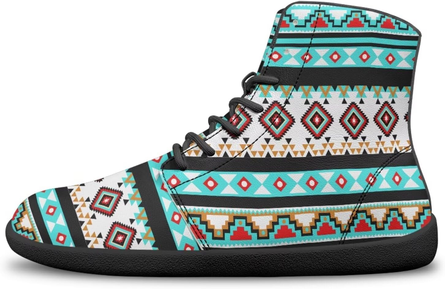 

Кроссовки BYCHECAR для женщин, обувь для бега, мужская минималистичная походная обувь, спортивная активная, Aztec Print