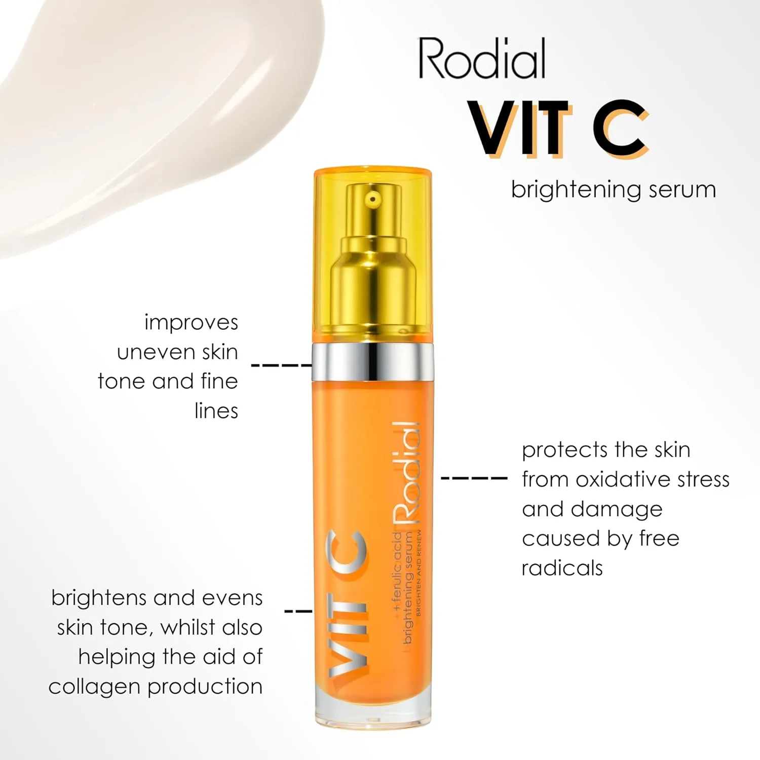 Сыворотка Rodial — Vitamin C Brightening Serum - уход для сияния кожи с витамином C, ниацинамидом — фото 3