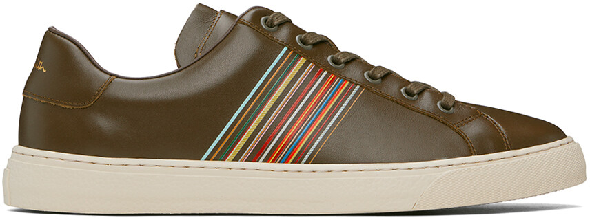 

Коричневые кожаные кроссовки Hansen Paul Smith, Коричневый, Коричневые кожаные кроссовки Hansen Paul Smith