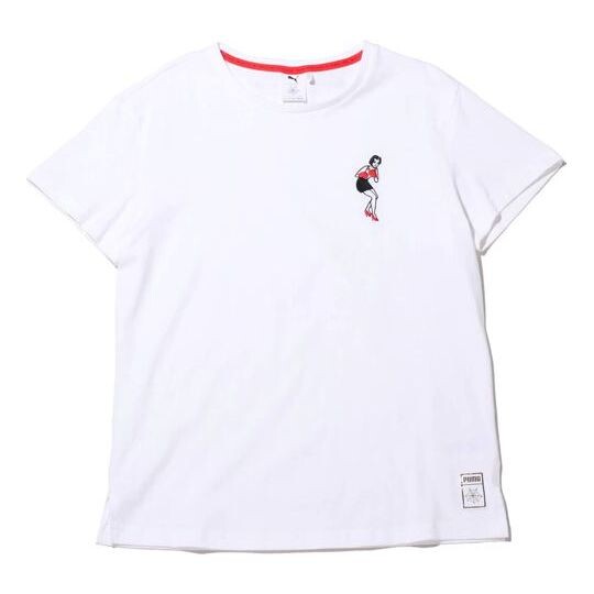 

Футболка x charlotte crossover sp20 small pattern round neck short sleeve white Puma, белый