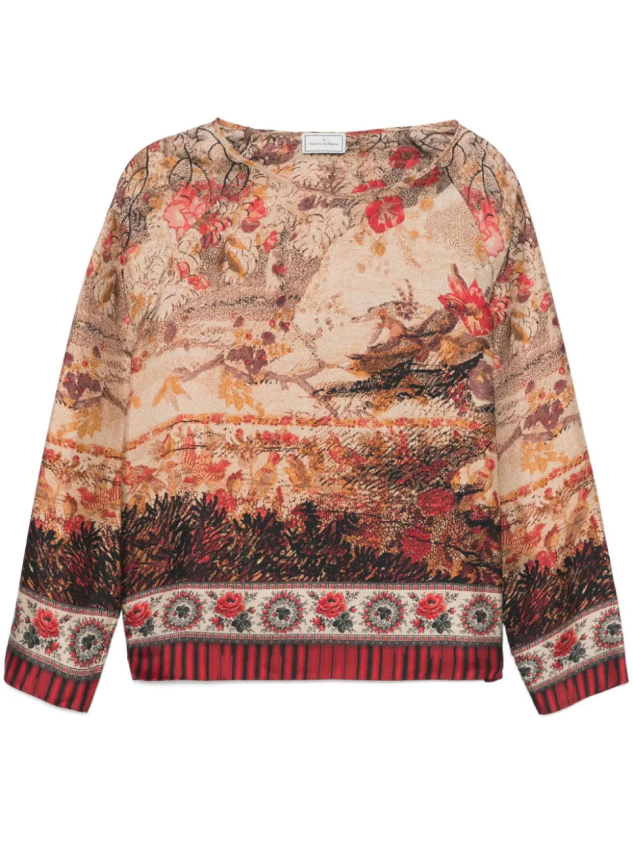 

Футболка с длинными рукавами «Алоэ» Pierre-Louis Mascia, коричневый