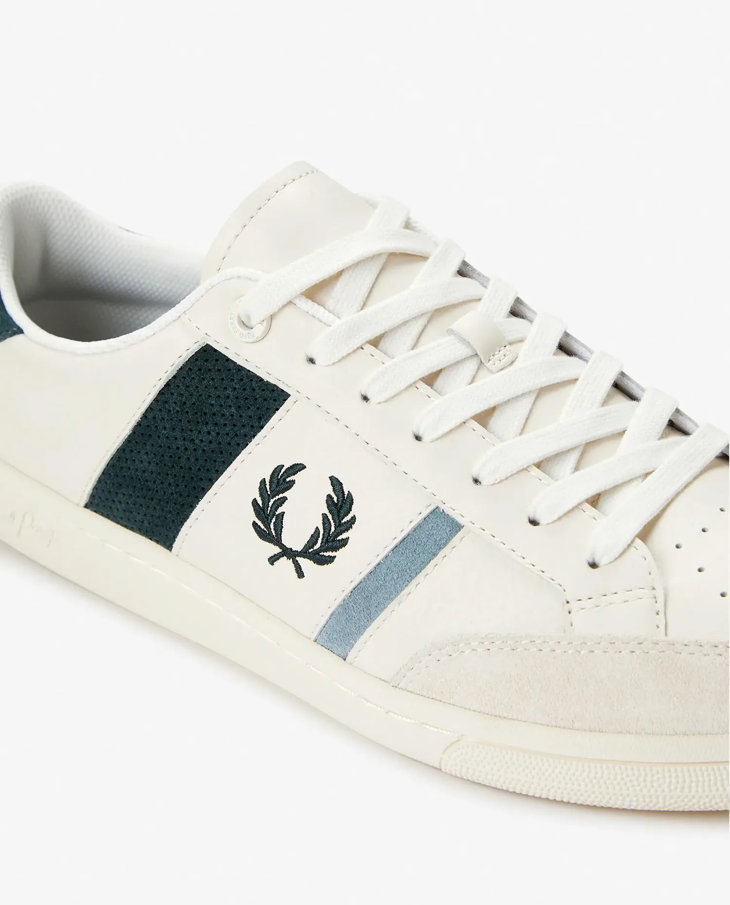 Мужские спортивные кроссовки B725 с логотипом и шнурками Fred Perry, Blanco Roto — фото 3