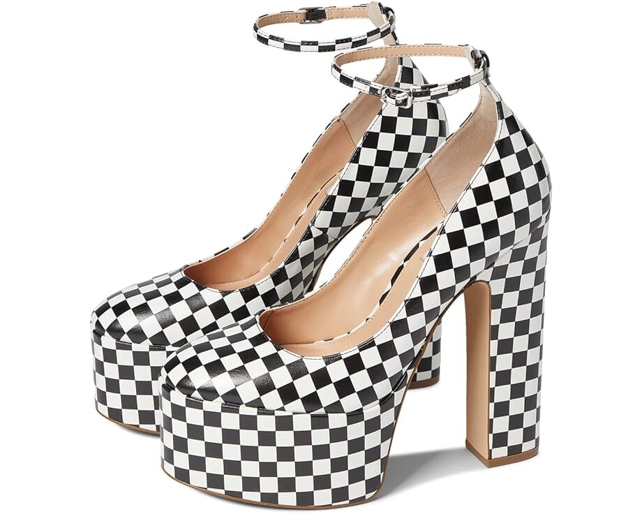 

Туфли Steve Madden Skyrise Platform Pump, черный/белый