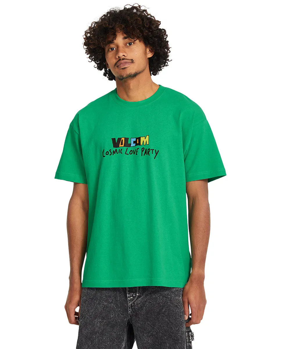 

Мужская футболка с коротким рукавом и круглым вырезом Volcom, зеленый